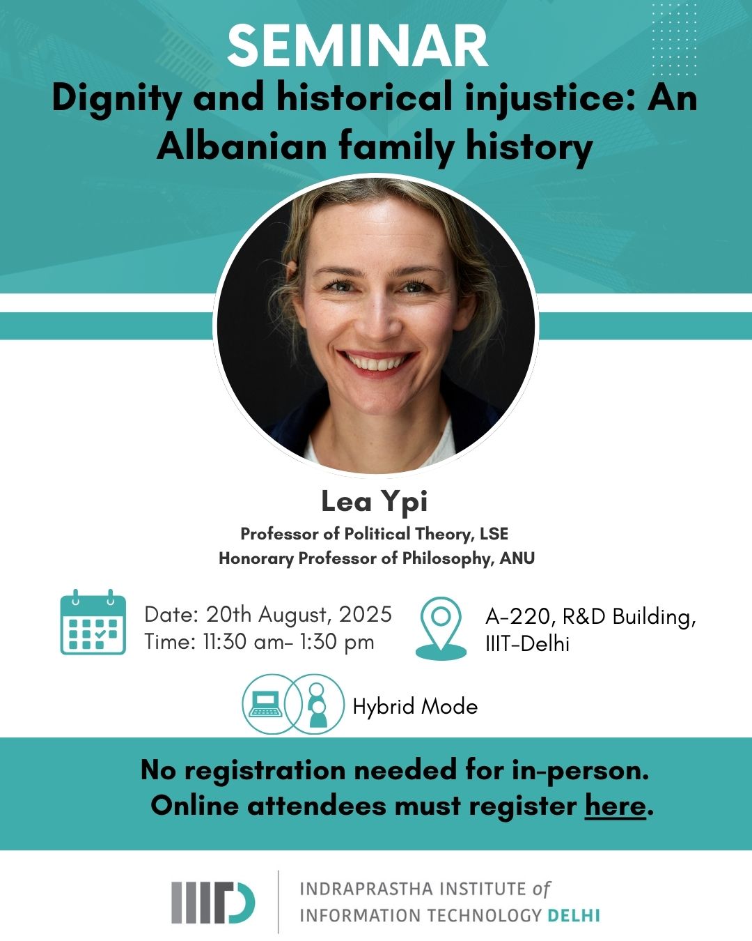 Professor Lea Ypi talk